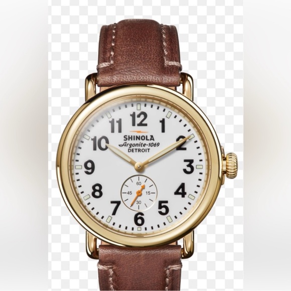 Mens Shinola argonite runwell 47 mm stainless steel watch NWT - Picture 1 of 7